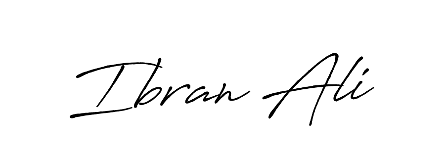 Design your own signature with our free online signature maker. With this signature software, you can create a handwritten (Antro_Vectra_Bolder) signature for name Ibran Ali. Ibran Ali signature style 7 images and pictures png