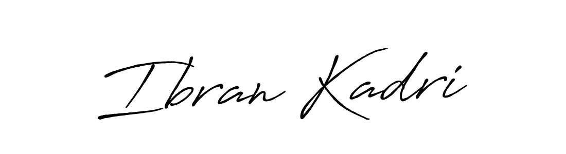 Create a beautiful signature design for name Ibran Kadri. With this signature (Antro_Vectra_Bolder) fonts, you can make a handwritten signature for free. Ibran Kadri signature style 7 images and pictures png