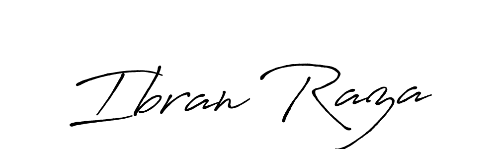 How to make Ibran Raza name signature. Use Antro_Vectra_Bolder style for creating short signs online. This is the latest handwritten sign. Ibran Raza signature style 7 images and pictures png