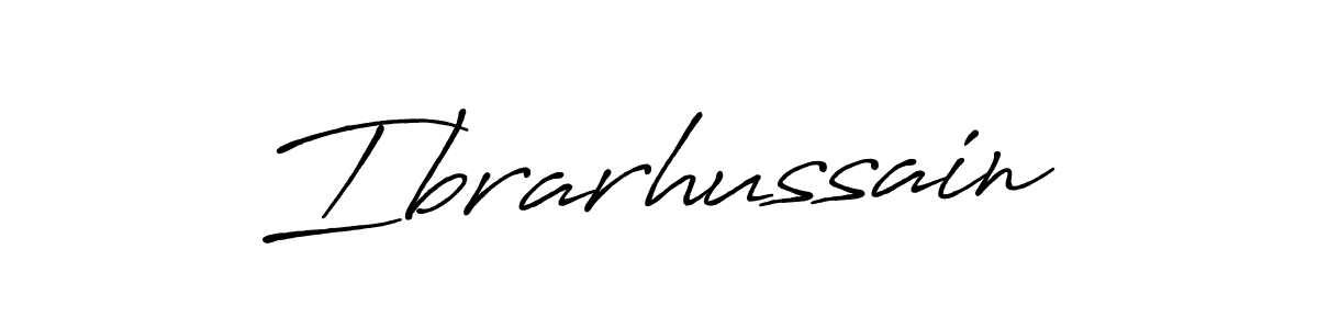 Design your own signature with our free online signature maker. With this signature software, you can create a handwritten (Antro_Vectra_Bolder) signature for name Ibrarhussain. Ibrarhussain signature style 7 images and pictures png