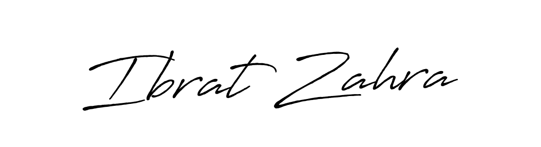 Antro_Vectra_Bolder is a professional signature style that is perfect for those who want to add a touch of class to their signature. It is also a great choice for those who want to make their signature more unique. Get Ibrat Zahra name to fancy signature for free. Ibrat Zahra signature style 7 images and pictures png