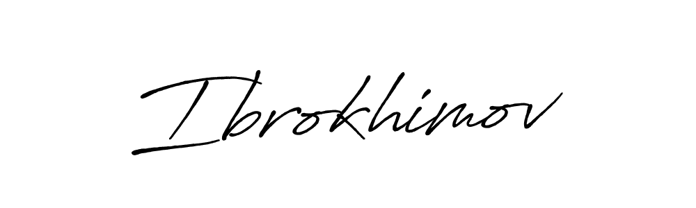 Also You can easily find your signature by using the search form. We will create Ibrokhimov name handwritten signature images for you free of cost using Antro_Vectra_Bolder sign style. Ibrokhimov signature style 7 images and pictures png