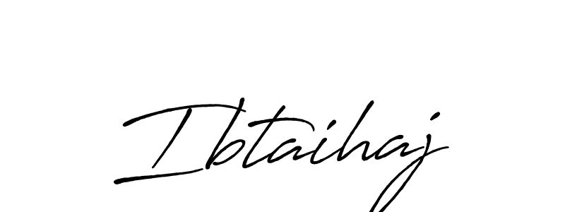 Make a beautiful signature design for name Ibtaihaj. With this signature (Antro_Vectra_Bolder) style, you can create a handwritten signature for free. Ibtaihaj signature style 7 images and pictures png