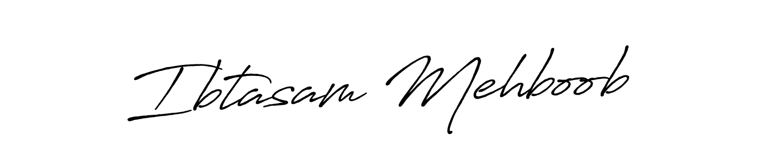 The best way (Antro_Vectra_Bolder) to make a short signature is to pick only two or three words in your name. The name Ibtasam Mehboob include a total of six letters. For converting this name. Ibtasam Mehboob signature style 7 images and pictures png