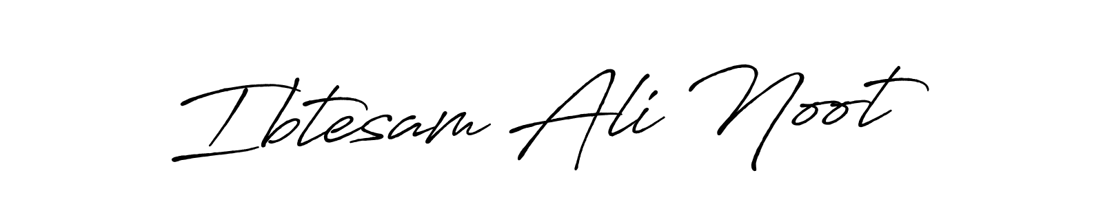 Create a beautiful signature design for name Ibtesam Ali Noot. With this signature (Antro_Vectra_Bolder) fonts, you can make a handwritten signature for free. Ibtesam Ali Noot signature style 7 images and pictures png