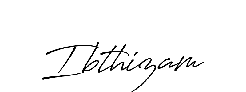 It looks lik you need a new signature style for name Ibthizam. Design unique handwritten (Antro_Vectra_Bolder) signature with our free signature maker in just a few clicks. Ibthizam signature style 7 images and pictures png