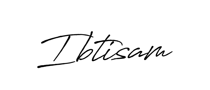 Use a signature maker to create a handwritten signature online. With this signature software, you can design (Antro_Vectra_Bolder) your own signature for name Ibtisam. Ibtisam signature style 7 images and pictures png