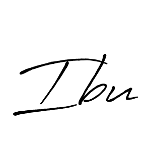 Design your own signature with our free online signature maker. With this signature software, you can create a handwritten (Antro_Vectra_Bolder) signature for name Ibu. Ibu signature style 7 images and pictures png