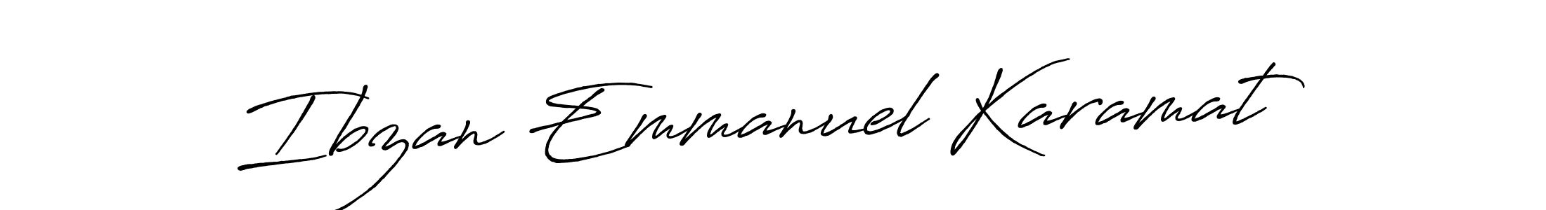 See photos of Ibzan Emmanuel Karamat official signature by Spectra . Check more albums & portfolios. Read reviews & check more about Antro_Vectra_Bolder font. Ibzan Emmanuel Karamat signature style 7 images and pictures png