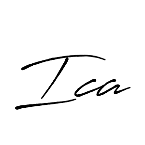 Also we have Ica name is the best signature style. Create professional handwritten signature collection using Antro_Vectra_Bolder autograph style. Ica signature style 7 images and pictures png