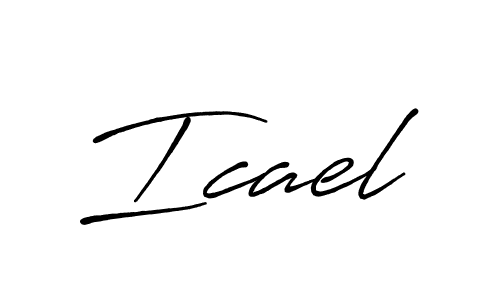 Antro_Vectra_Bolder is a professional signature style that is perfect for those who want to add a touch of class to their signature. It is also a great choice for those who want to make their signature more unique. Get Icael name to fancy signature for free. Icael signature style 7 images and pictures png