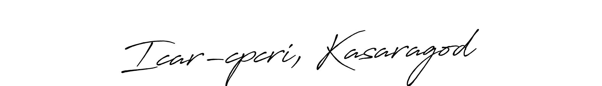 Make a beautiful signature design for name Icar-cpcri, Kasaragod. With this signature (Antro_Vectra_Bolder) style, you can create a handwritten signature for free. Icar-cpcri, Kasaragod signature style 7 images and pictures png