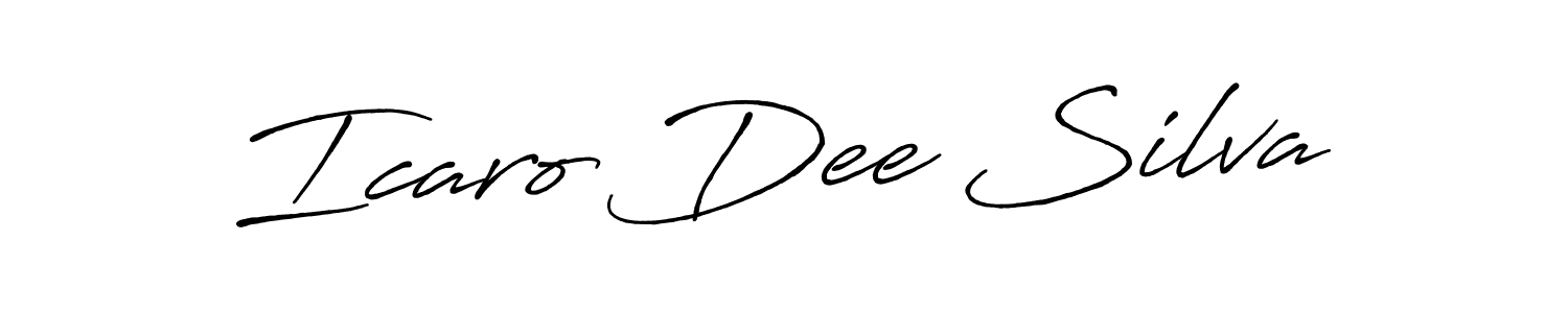 Similarly Antro_Vectra_Bolder is the best handwritten signature design. Signature creator online .You can use it as an online autograph creator for name Icaro Dee Silva. Icaro Dee Silva signature style 7 images and pictures png