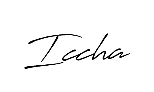 Iccha stylish signature style. Best Handwritten Sign (Antro_Vectra_Bolder) for my name. Handwritten Signature Collection Ideas for my name Iccha. Iccha signature style 7 images and pictures png