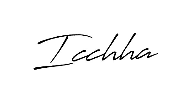 How to Draw Icchha signature style? Antro_Vectra_Bolder is a latest design signature styles for name Icchha. Icchha signature style 7 images and pictures png