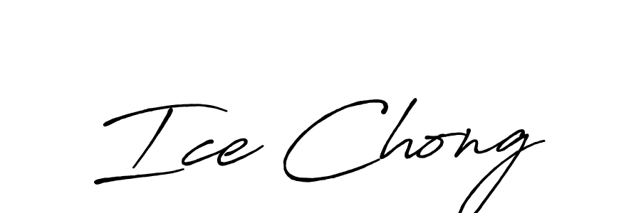 Ice Chong stylish signature style. Best Handwritten Sign (Antro_Vectra_Bolder) for my name. Handwritten Signature Collection Ideas for my name Ice Chong. Ice Chong signature style 7 images and pictures png
