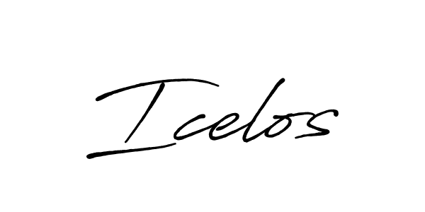 How to make Icelos name signature. Use Antro_Vectra_Bolder style for creating short signs online. This is the latest handwritten sign. Icelos signature style 7 images and pictures png