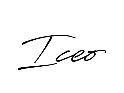 Create a beautiful signature design for name Iceo. With this signature (Antro_Vectra_Bolder) fonts, you can make a handwritten signature for free. Iceo signature style 7 images and pictures png