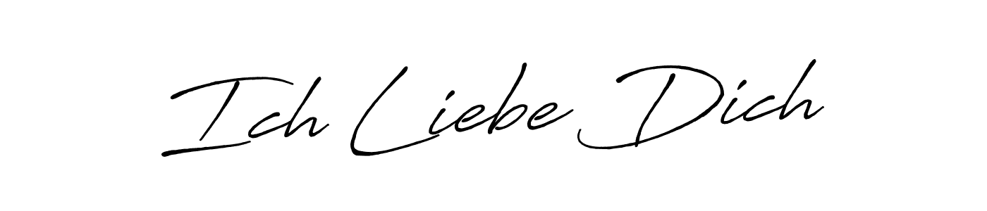 Once you've used our free online signature maker to create your best signature Antro_Vectra_Bolder style, it's time to enjoy all of the benefits that Ich Liebe Dich name signing documents. Ich Liebe Dich signature style 7 images and pictures png