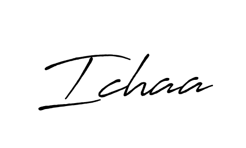 Create a beautiful signature design for name Ichaa. With this signature (Antro_Vectra_Bolder) fonts, you can make a handwritten signature for free. Ichaa signature style 7 images and pictures png