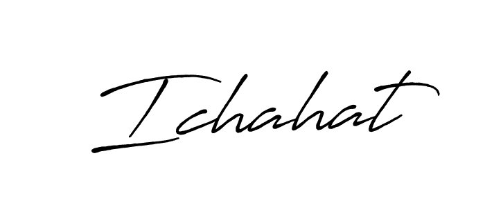 Similarly Antro_Vectra_Bolder is the best handwritten signature design. Signature creator online .You can use it as an online autograph creator for name Ichahat. Ichahat signature style 7 images and pictures png