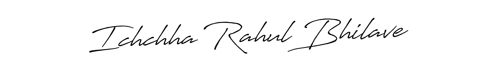 Ichchha Rahul Bhilave stylish signature style. Best Handwritten Sign (Antro_Vectra_Bolder) for my name. Handwritten Signature Collection Ideas for my name Ichchha Rahul Bhilave. Ichchha Rahul Bhilave signature style 7 images and pictures png