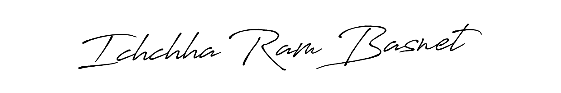 Design your own signature with our free online signature maker. With this signature software, you can create a handwritten (Antro_Vectra_Bolder) signature for name Ichchha Ram Basnet. Ichchha Ram Basnet signature style 7 images and pictures png