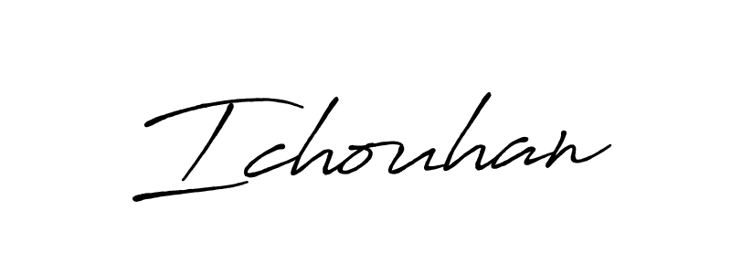 How to make Ichouhan name signature. Use Antro_Vectra_Bolder style for creating short signs online. This is the latest handwritten sign. Ichouhan signature style 7 images and pictures png