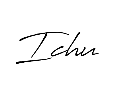 Design your own signature with our free online signature maker. With this signature software, you can create a handwritten (Antro_Vectra_Bolder) signature for name Ichu. Ichu signature style 7 images and pictures png