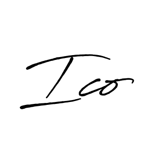 Once you've used our free online signature maker to create your best signature Antro_Vectra_Bolder style, it's time to enjoy all of the benefits that Ico name signing documents. Ico signature style 7 images and pictures png