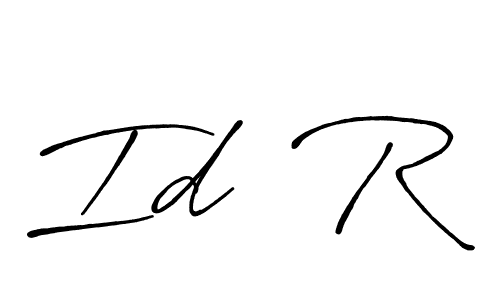 The best way (Antro_Vectra_Bolder) to make a short signature is to pick only two or three words in your name. The name Id  R include a total of six letters. For converting this name. Id  R signature style 7 images and pictures png