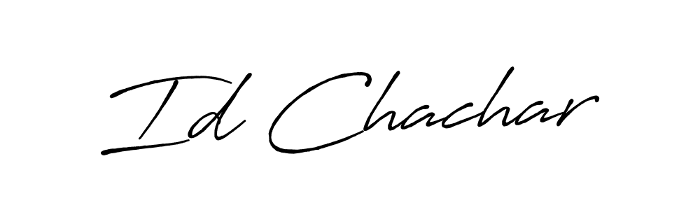 Also we have Id Chachar name is the best signature style. Create professional handwritten signature collection using Antro_Vectra_Bolder autograph style. Id Chachar signature style 7 images and pictures png