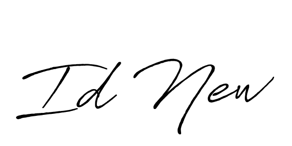 Also we have Id New name is the best signature style. Create professional handwritten signature collection using Antro_Vectra_Bolder autograph style. Id New signature style 7 images and pictures png