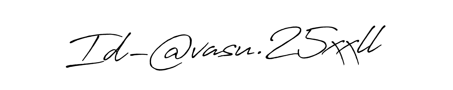 Id-@vasu.25xxll stylish signature style. Best Handwritten Sign (Antro_Vectra_Bolder) for my name. Handwritten Signature Collection Ideas for my name Id-@vasu.25xxll. Id-@vasu.25xxll signature style 7 images and pictures png