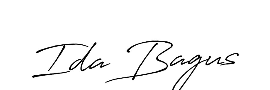 Ida Bagus stylish signature style. Best Handwritten Sign (Antro_Vectra_Bolder) for my name. Handwritten Signature Collection Ideas for my name Ida Bagus. Ida Bagus signature style 7 images and pictures png