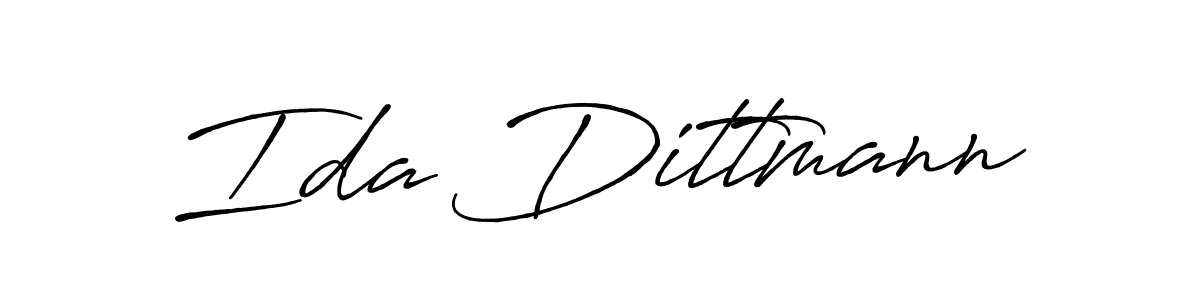 Create a beautiful signature design for name Ida Dittmann. With this signature (Antro_Vectra_Bolder) fonts, you can make a handwritten signature for free. Ida Dittmann signature style 7 images and pictures png