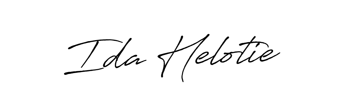 Make a beautiful signature design for name Ida Helotie. With this signature (Antro_Vectra_Bolder) style, you can create a handwritten signature for free. Ida Helotie signature style 7 images and pictures png