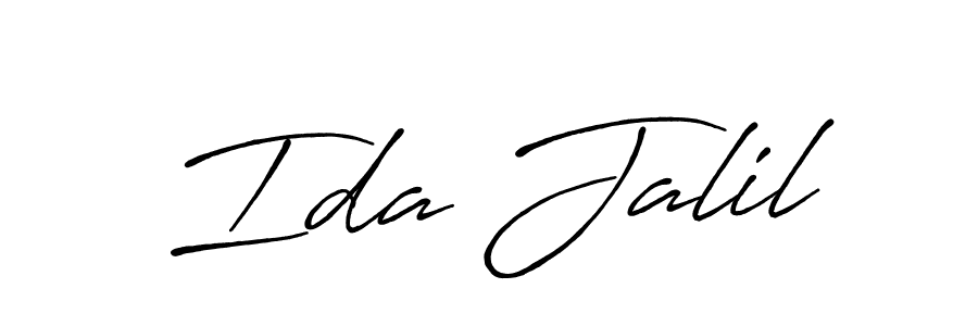 How to make Ida Jalil signature? Antro_Vectra_Bolder is a professional autograph style. Create handwritten signature for Ida Jalil name. Ida Jalil signature style 7 images and pictures png