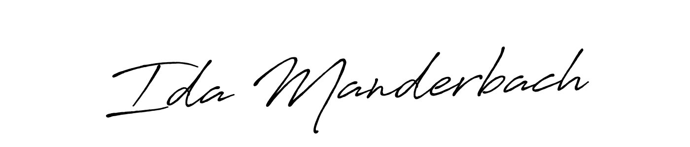 Use a signature maker to create a handwritten signature online. With this signature software, you can design (Antro_Vectra_Bolder) your own signature for name Ida Manderbach. Ida Manderbach signature style 7 images and pictures png