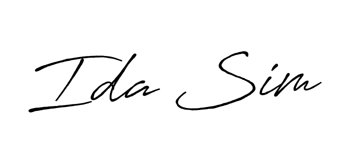 Make a beautiful signature design for name Ida Sim. Use this online signature maker to create a handwritten signature for free. Ida Sim signature style 7 images and pictures png