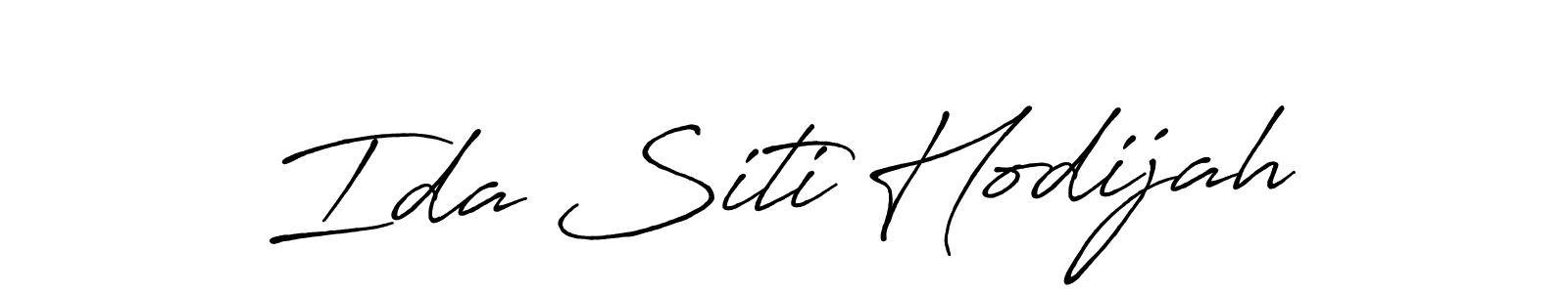 Ida Siti Hodijah stylish signature style. Best Handwritten Sign (Antro_Vectra_Bolder) for my name. Handwritten Signature Collection Ideas for my name Ida Siti Hodijah. Ida Siti Hodijah signature style 7 images and pictures png