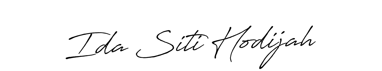 You should practise on your own different ways (Antro_Vectra_Bolder) to write your name (Ida Siti Hodijah) in signature. don't let someone else do it for you. Ida Siti Hodijah signature style 7 images and pictures png