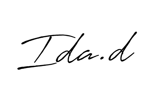 See photos of Ida.d official signature by Spectra . Check more albums & portfolios. Read reviews & check more about Antro_Vectra_Bolder font. Ida.d signature style 7 images and pictures png
