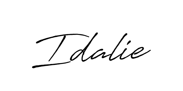 Use a signature maker to create a handwritten signature online. With this signature software, you can design (Antro_Vectra_Bolder) your own signature for name Idalie. Idalie signature style 7 images and pictures png