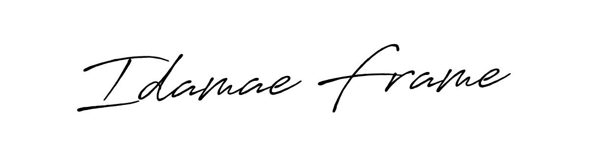 Similarly Antro_Vectra_Bolder is the best handwritten signature design. Signature creator online .You can use it as an online autograph creator for name Idamae Frame. Idamae Frame signature style 7 images and pictures png