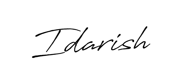 Create a beautiful signature design for name Idarish. With this signature (Antro_Vectra_Bolder) fonts, you can make a handwritten signature for free. Idarish signature style 7 images and pictures png