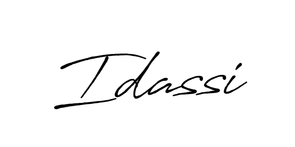 The best way (Antro_Vectra_Bolder) to make a short signature is to pick only two or three words in your name. The name Idassi include a total of six letters. For converting this name. Idassi signature style 7 images and pictures png