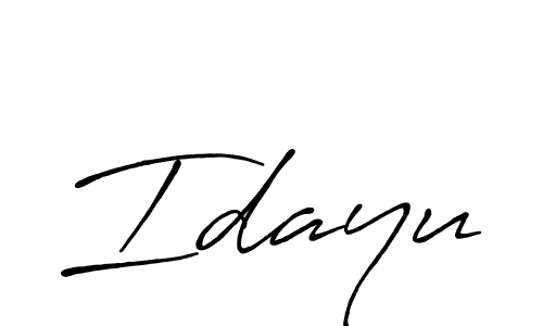 if you are searching for the best signature style for your name Idayu. so please give up your signature search. here we have designed multiple signature styles  using Antro_Vectra_Bolder. Idayu signature style 7 images and pictures png