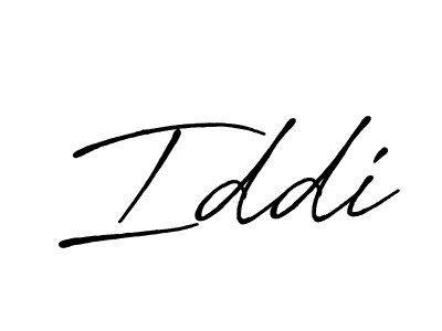 if you are searching for the best signature style for your name Iddi. so please give up your signature search. here we have designed multiple signature styles  using Antro_Vectra_Bolder. Iddi signature style 7 images and pictures png