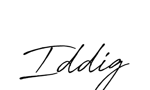 Design your own signature with our free online signature maker. With this signature software, you can create a handwritten (Antro_Vectra_Bolder) signature for name Iddig. Iddig signature style 7 images and pictures png
